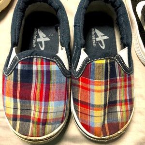 Plaid slip ons- toddler